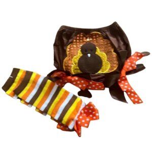 Thanksgiving Turkey Diaper Cover and leggings
